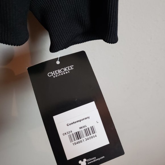 Cherokee Infinity X Disney NWT Watch Me Go Zip Front Scrub Jacket Large - Picture 8 of 13